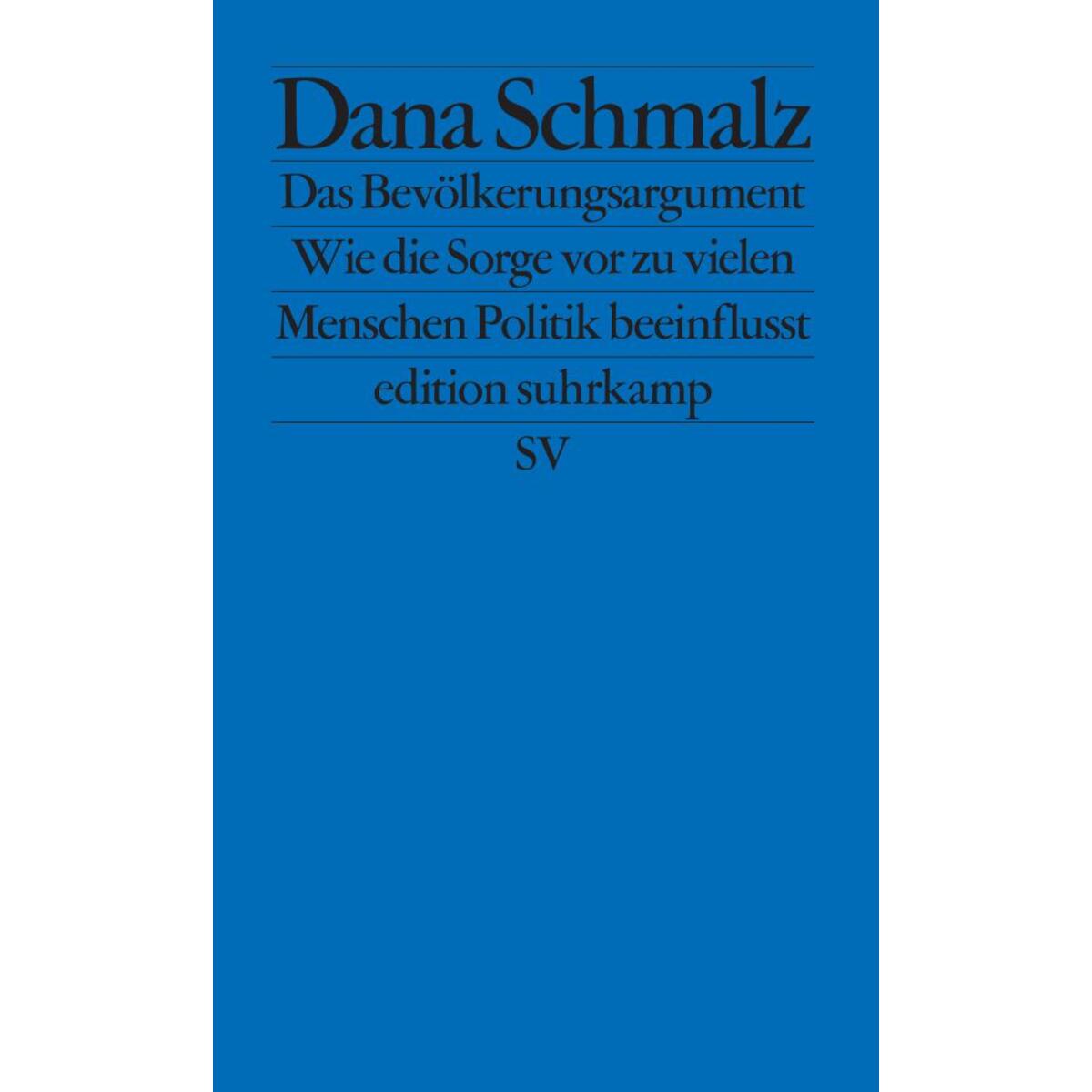 Das Bevölkerungsargument von Suhrkamp Verlag