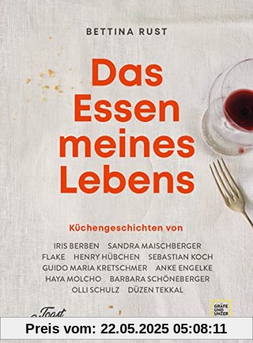 Das Essen meines Lebens: Küchengeschichten von Iris Berben, Sandra Maischberger, Flake, Henry Hübchen, Sebastian Koch, Guido Maria Kretschmer, Anke ... Schöneberger, Olli Schulz, Düzen Tekkal Das Essen meines Lebens: Küchengeschichten von Iris Berben, Sandra Maischberger, Flake, Henry Hübchen, Sebastian Koch, Guido Maria Kretschmer, Anke ... Schöneberger, Olli Schulz, Düzen Tekkal