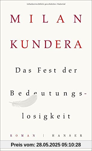 Das Fest der Bedeutungslosigkeit: Roman Das Fest der Bedeutungslosigkeit: Roman