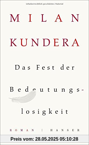 Das Fest der Bedeutungslosigkeit: Roman