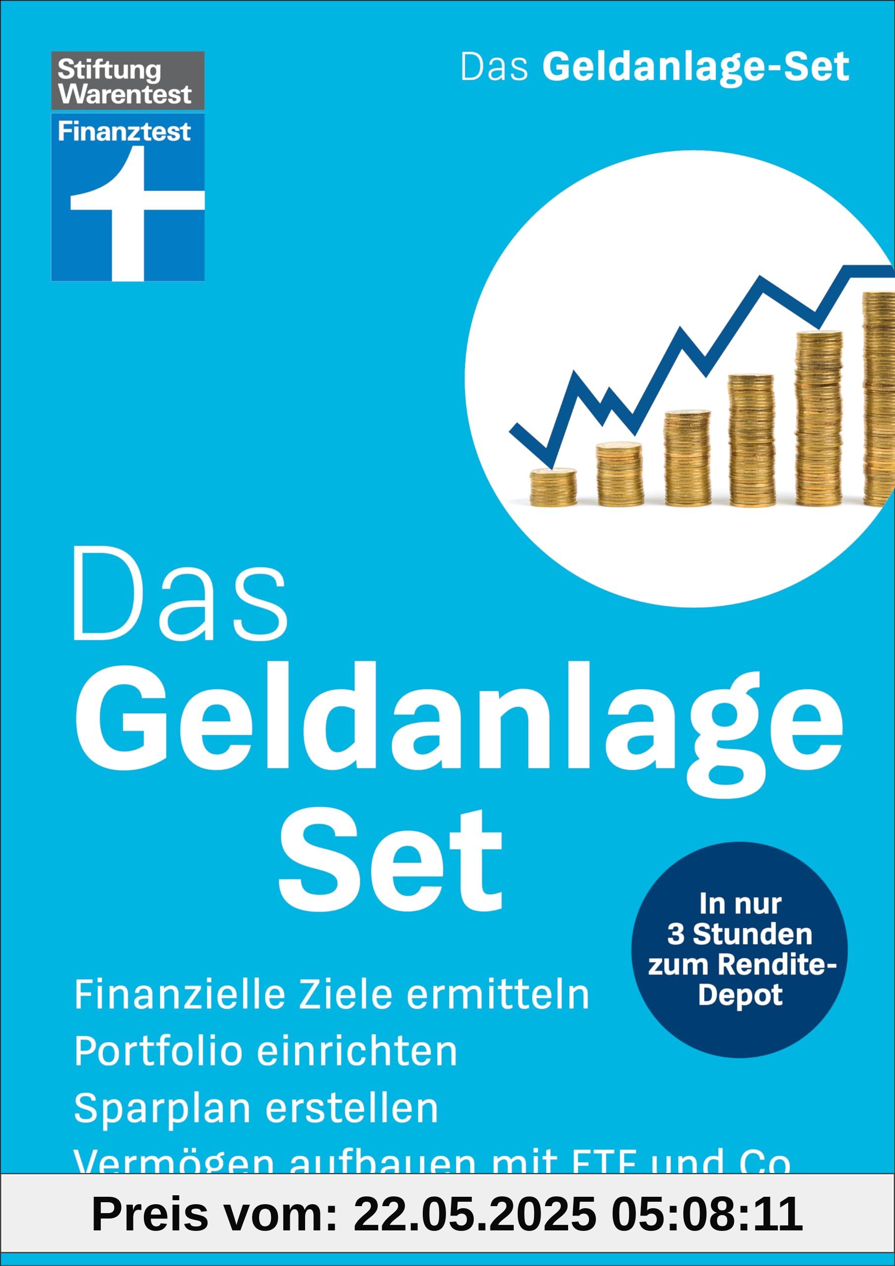 Das Geldanlage-Set - Für Einsteiger und Privatanleger: Finanzielle Ziele ermitteln, Portfolio einrichten, Sparplan erstellen, Vermögen aufbauen mit ETF und Co. | In nur 3 Stunden zum Rendite-Depot Das Geldanlage-Set - Für Einsteiger und Privatanleger: Finanzielle Ziele ermitteln, Portfolio einrichten, Sparplan erstellen, Vermögen aufbauen mit ETF und Co. | In nur 3 Stunden zum Rendite-Depot