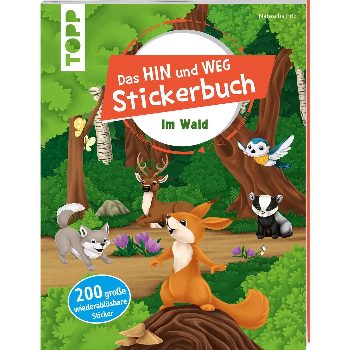 Das Hin-und-weg-Stickerbuch Im Wald von Frech Verlag GmbH