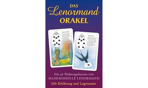 Das Lenormand Orakel: Die 36 Wahrsagenkarten von Mademoiselle Lenormand – Mit Erklärung und Legemuster: Die 36 Wahrsagekarten von Mademoiselle Lenormand. Mit Erklärung und Legemuster von Neue Erde GmbH