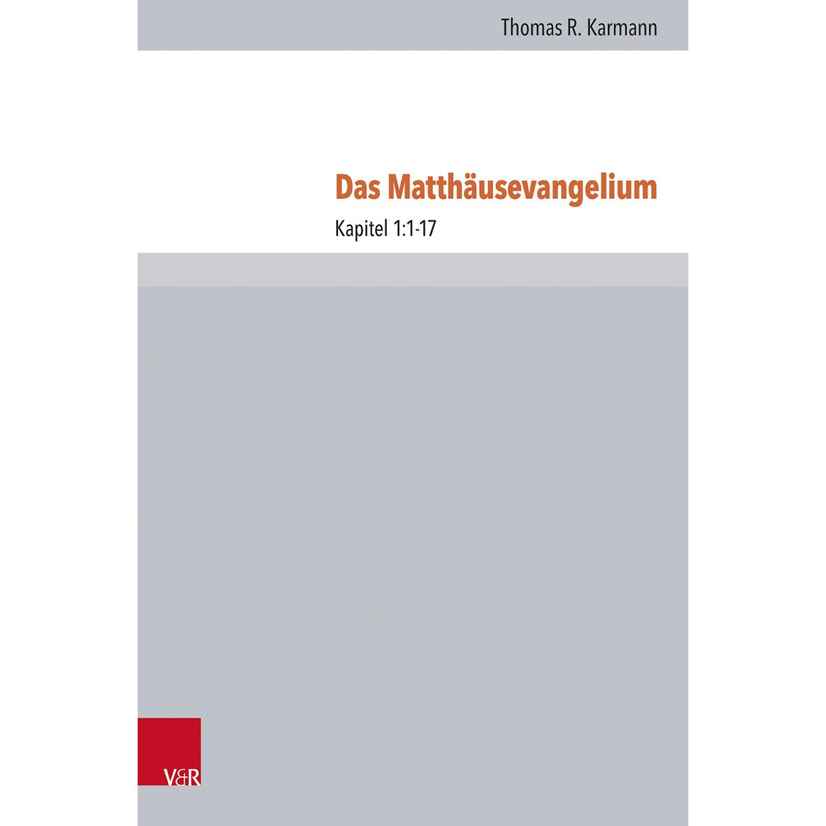 Das Matthäusevangelium Das Matthäusevangelium von Vandenhoeck + Ruprecht