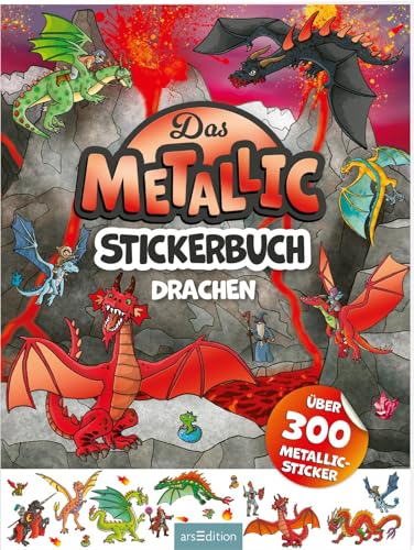 Das Metallic-Stickerbuch – Drachen: Über 300 Metallic-Sticker | Stickerheft mit glänzenden Folienstickern für Kinder ab 4 Jahren Das Metallic-Stickerbuch – Drachen: Über 300 Metallic-Sticker | Stickerheft mit glänzenden Folienstickern für Kinder ab 4 Jahren von Ars Edition