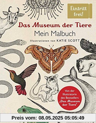 Das Museum der Tiere. Mein Malbuch: Eintritt frei!