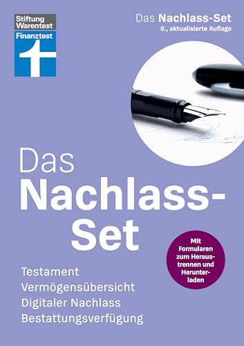 Das Nachlass-Set – die wichtigsten Fragen zum Thema Nachlass einfach erklärt, mit Steuerspartipps, Formularen und Ausfüllhilfen: Testament, Vermögensübersicht, Digitaler Nachlass, Bestattungsverfügung Das Nachlass-Set – die wichtigsten Fragen zum Thema Nachlass einfach erklärt, mit Steuerspartipps, Formularen und Ausfüllhilfen: Testament, Vermögensübersicht, Digitaler Nachlass, Bestattungsverfügung