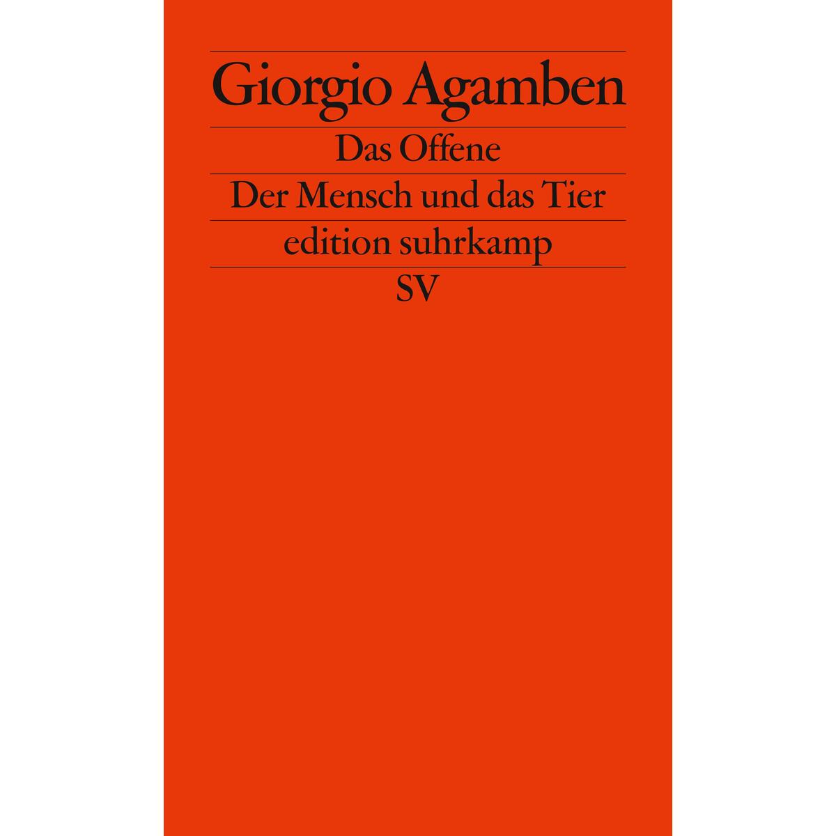 Das Offene von Suhrkamp Verlag AG