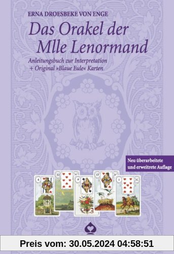 Das Orakel der Mlle Lenormand: Set mit 36 original Blaue Eule Karten und Anleitungsbuch