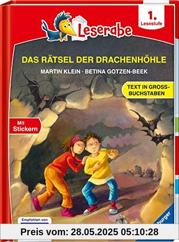Das Rätsel der Drachenhöhle - Leserabe ab 1. Klasse - Erstlesebuch für Kinder ab 6 Jahren (in Großbuchstaben) (Leserabe - 1. Lesestufe)