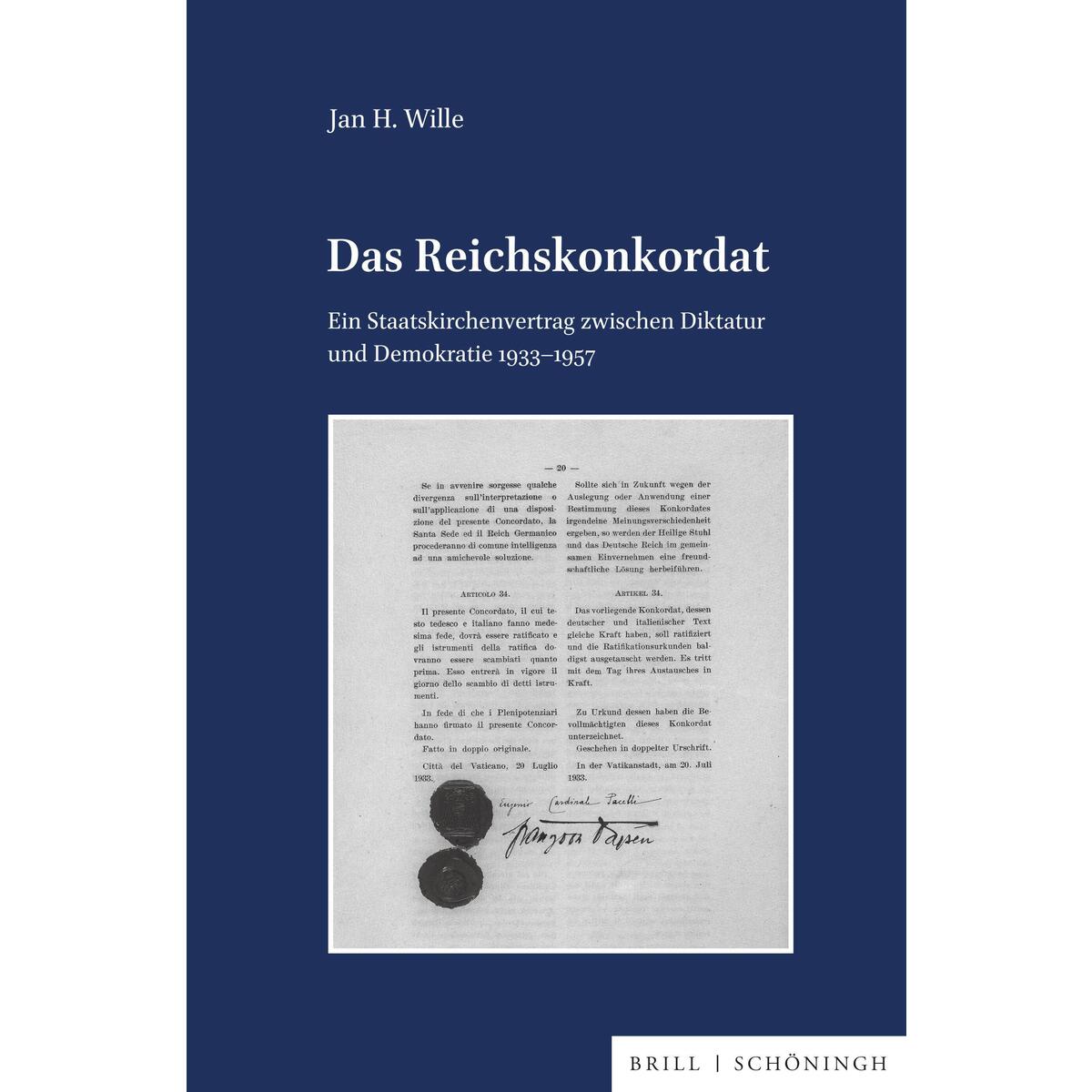 Das Reichskonkordat Das Reichskonkordat von Brill I Schoeningh