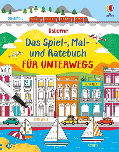 Das Spiel-, Mal- und Ratebuch für unterwegs (Spiel-, Mal- und Ratebücher)