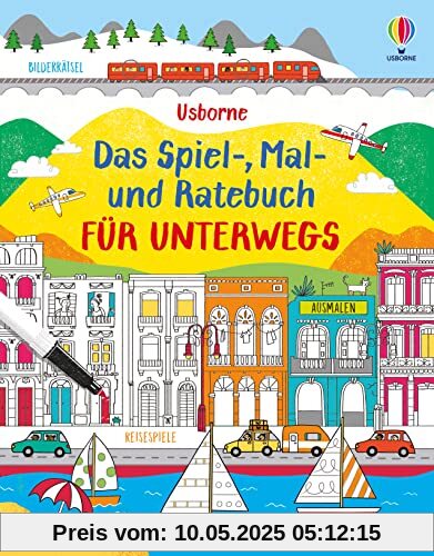 Das Spiel-, Mal- und Ratebuch für unterwegs