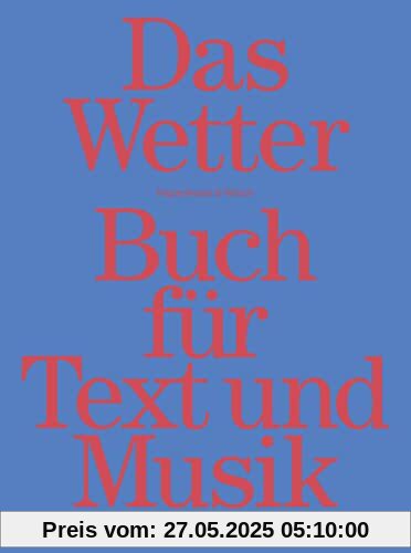 Das Wetter Buch für Text und Musik