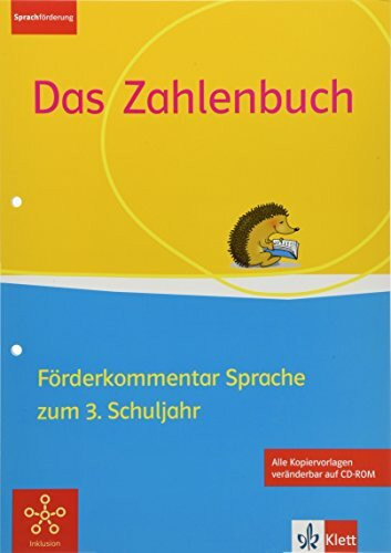 Das Zahlenbuch 3: Förderkommentar Sprache mit Kopiervorlagen und CD-ROM Klasse 3 (Das Zahlenbu...