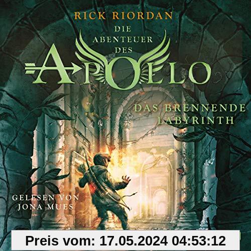 Das brennende Labyrinth: 5 CDs (Die Abenteuer des Apollo, Band 3)