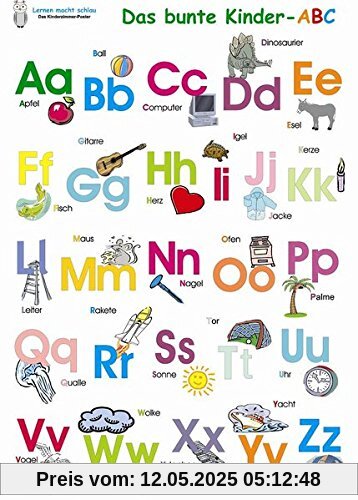 Das bunte Kinder-ABC. Poster: Deutsch Das bunte Kinder-ABC. Poster: Deutsch