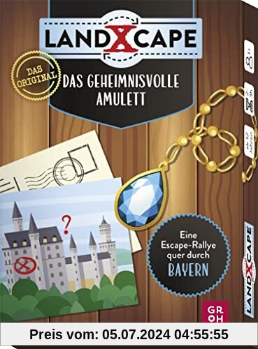 Das geheimnisvolle Amulett - Eine Escape-Rallye quer durch Bayern: Mehrfach spielbares Escape Game mit 50 Karten für Kinder ab 12 und Erwachsene (LandXcape Spiele Reihe)