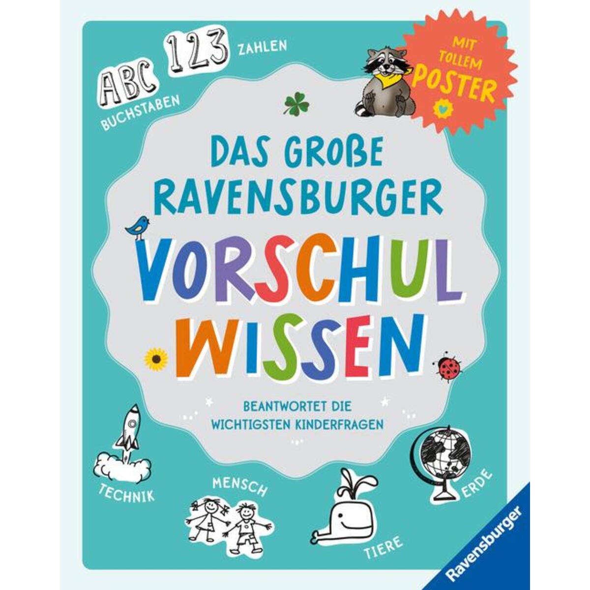 Das große Ravensburger Vorschulwissen beantwortet Kinderfragen zu unterschiedlic... Das große Ravensburger Vorschulwissen beantwortet Kinderfragen zu unterschiedlic... von Ravensburger Verlag