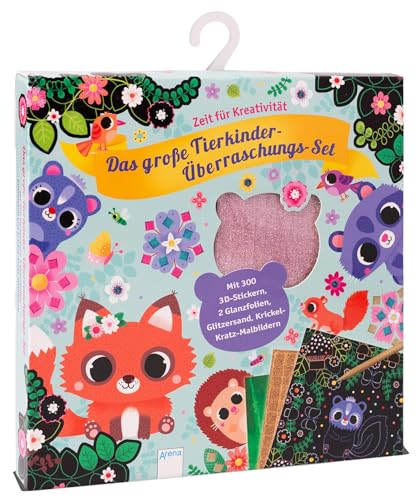 Das große Tierkinder-Überraschungs-Set. Mit 300 3D-Stickern, 2 Glanzfolien, Glitzersand und Krickel-Kratz-Malbildern: Zeit für Kreativität Das große Tierkinder-Überraschungs-Set. Mit 300 3D-Stickern, 2 Glanzfolien, Glitzersand und Krickel-Kratz-Malbildern: Zeit für Kreativität
