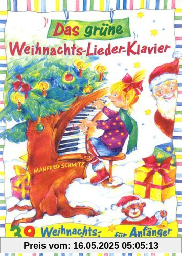 Das grüne Weihnachts-Lieder-Klavier - 39 Weihnachtslieder für Anfänger mit Oberstimme in C ad lib. (DV 31100)