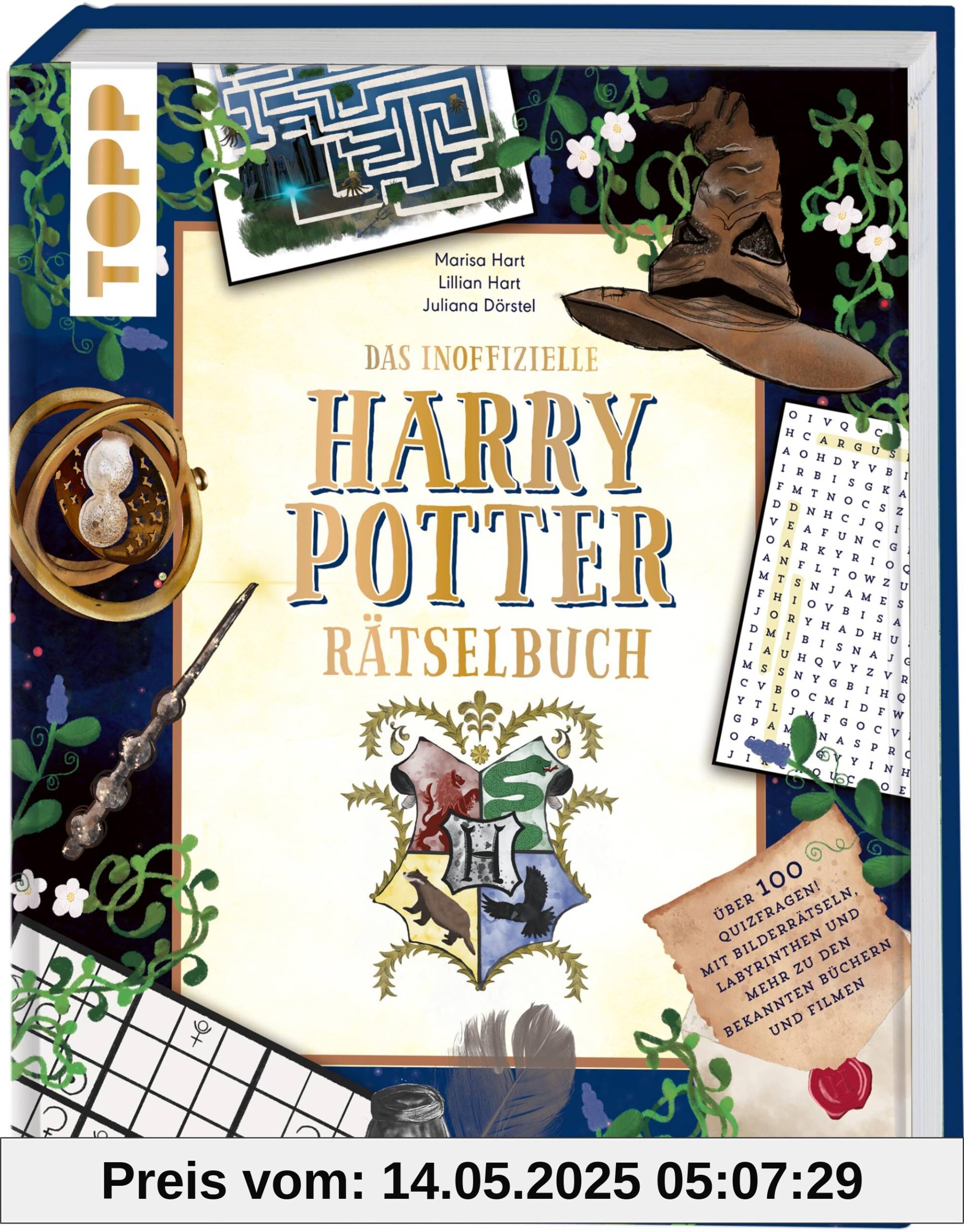 Das inoffizielle Harry Potter-Rätselbuch. Über 100 Quizfragen, Bilderrätsel, Labyrinthe und mehr zu den bekannten Büchern und Filmen: Das neue Buch von Influencerin Marisa Hart und Tochter Lillian Das inoffizielle Harry Potter-Rätselbuch. Über 100 Quizfragen, Bilderrätsel, Labyrinthe und mehr zu den bekannten Büchern und Filmen: Das neue Buch von Influencerin Marisa Hart und Tochter Lillian