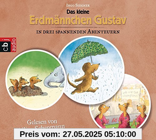 Das kleine Erdmännchen Gustav in drei spannenden Abenteuern: Das kleine Erdmännchen Gustav - Spurlos verschwunden; Das kleine Erdmännchen Gustav - Nachts auf dem Sambesi; Gustav vor, noch ein Tor! -