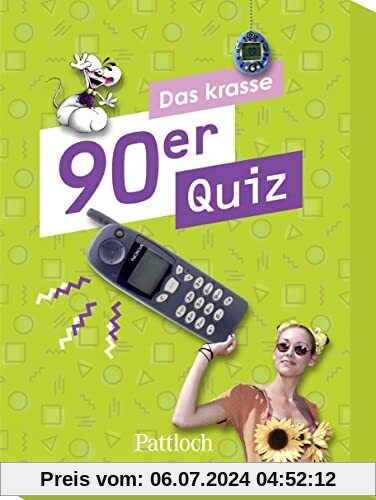 Das krasse 90er Quiz: Eine interaktive Zeitreise in die Vergangenheit mit 100 Quizfragen im nostalgischen Retro-Design zum alleine oder mit Freunden Spielen