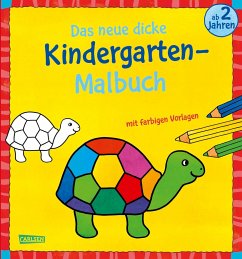 Das neue, dicke Kindergarten-Malbuch: Mit farbigen Vorlagen und lustiger Fehlersuche von Carlsen