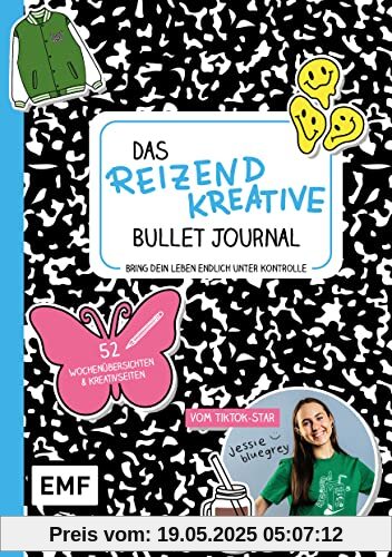 Das reizend kreative Bullet Journal - vom TikTok-Star jessiebluegrey - Bring dein Leben endlich unter Kontrolle: Mit 52 Wochenübersichten und über 50 kreativen Mitmachseiten Das reizend kreative Bullet Journal - vom TikTok-Star jessiebluegrey - Bring dein Leben endlich unter Kontrolle: Mit 52 Wochenübersichten und über 50 kreativen Mitmachseiten