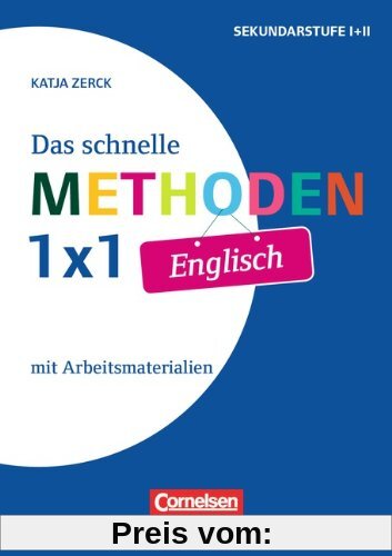 Das schnelle Methoden-1x1 Englisch: Differenzierungsmaterial für heterogene Lerngruppen. Buch mit Kopiervorlagen über Webcode
