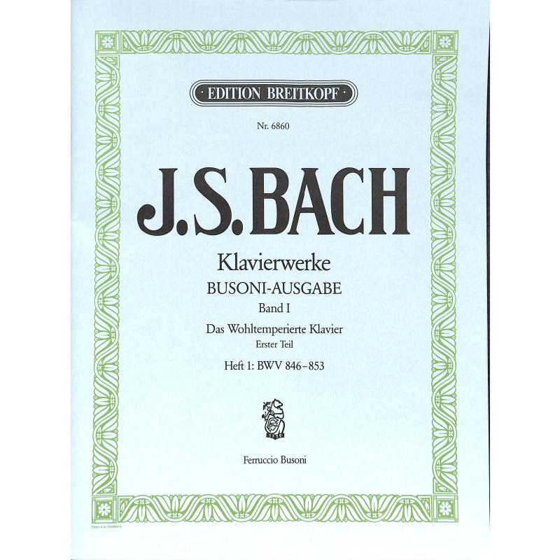 Das wohltemperierte Klavier 1/1 BWV 846-853