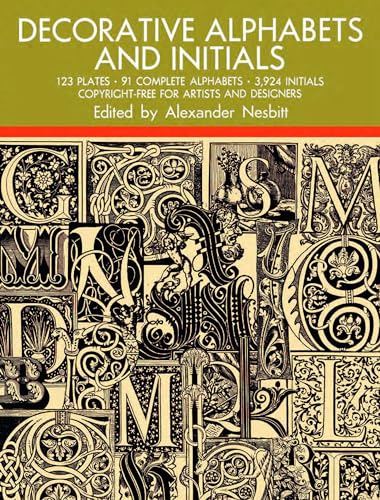 Decorative Alphabets and Initials (Dover Pictorial Archives) (Lettering, Calligraphy, Typography) von Dover Publications