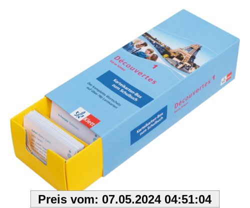 Découvertes 1 Série bleue - Vokabel-Lernbox zum Schülerbuch: 1. Lernjahr passend zum Lehrwerk