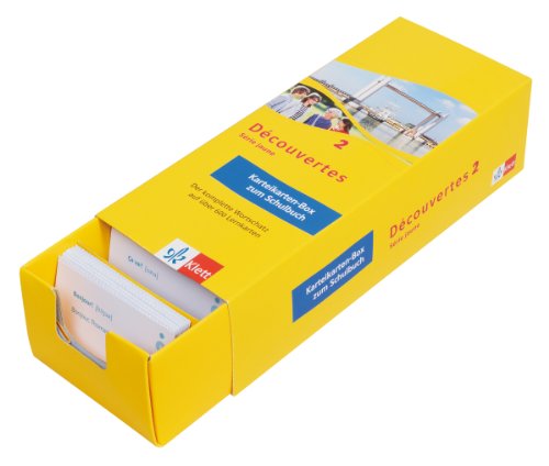 Découvertes 2 Série jaune - Vokabel-Lernbox zum Schülerbuch: 2. Lernjahr passend zum Lehrwerk (Découvertes. Série jaune (ab Klasse 6). Ausgabe ab 2012) von Klett Lerntraining