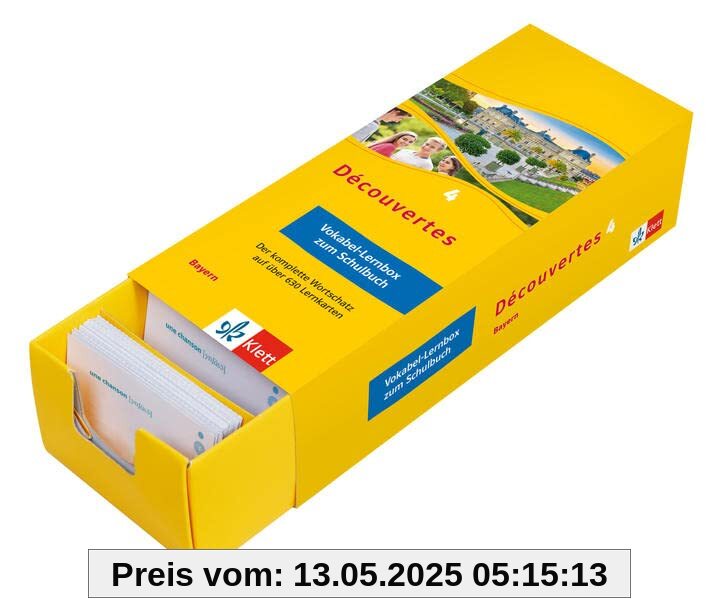 Découvertes 4 Bayern (ab 2017) - Vokabel-Lernbox zum Schulbuch: Französisch passend zum Lehrwerk üben
