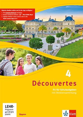 Découvertes 4. Ausgabe Bayern: Fit für Schulaufgaben. Arbeitsheft mit Lösungen und CD-ROM 4. Lernjahr (Découvertes. Ausgabe für Bayern ab 2017)
