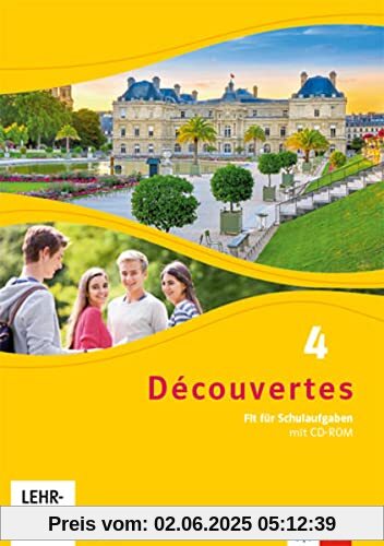 Découvertes 4. Ausgabe Bayern: Fit für Schulaufgaben. Arbeitsheft mit Lösungen und CD-ROM 4. Lernjahr (Découvertes. Ausgabe für Bayern ab 2017)