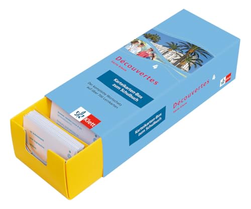 Découvertes Série Bleue 4 - Vokabel-Lernbox zum Schulbuch: Französisch passend zum Lehrwerk üben (Découvertes. Série bleue (ab Klasse 7). Ausgabe ab 2012) von Klett Lerntraining