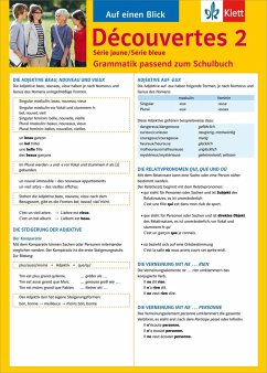 Découvertes Série jaune und bleue 2. Grammatik von Klett Lerntraining