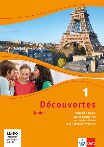 Découvertes junior, Teil: Kl. 5/6 = 1. [A1] - Cahier d'activités, (inkl. MP3-CD, VideoDVD - und Übungssoftware): Cahier d'activités mit Audios, ... Lernjahr (Découvertes. Junior (ab Klasse 5))