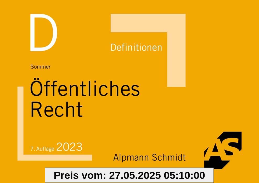 Definitionen Öffentliches Recht Definitionen Öffentliches Recht