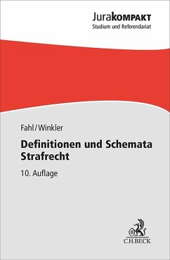 Definitionen und Schemata Strafrecht von Beck Juristischer Verlag