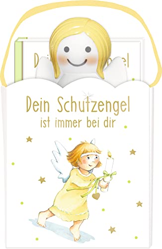 Dein Schutzengel ist immer bei dir: Geschenktäschchen mit Schutzengellampe und Büchlein