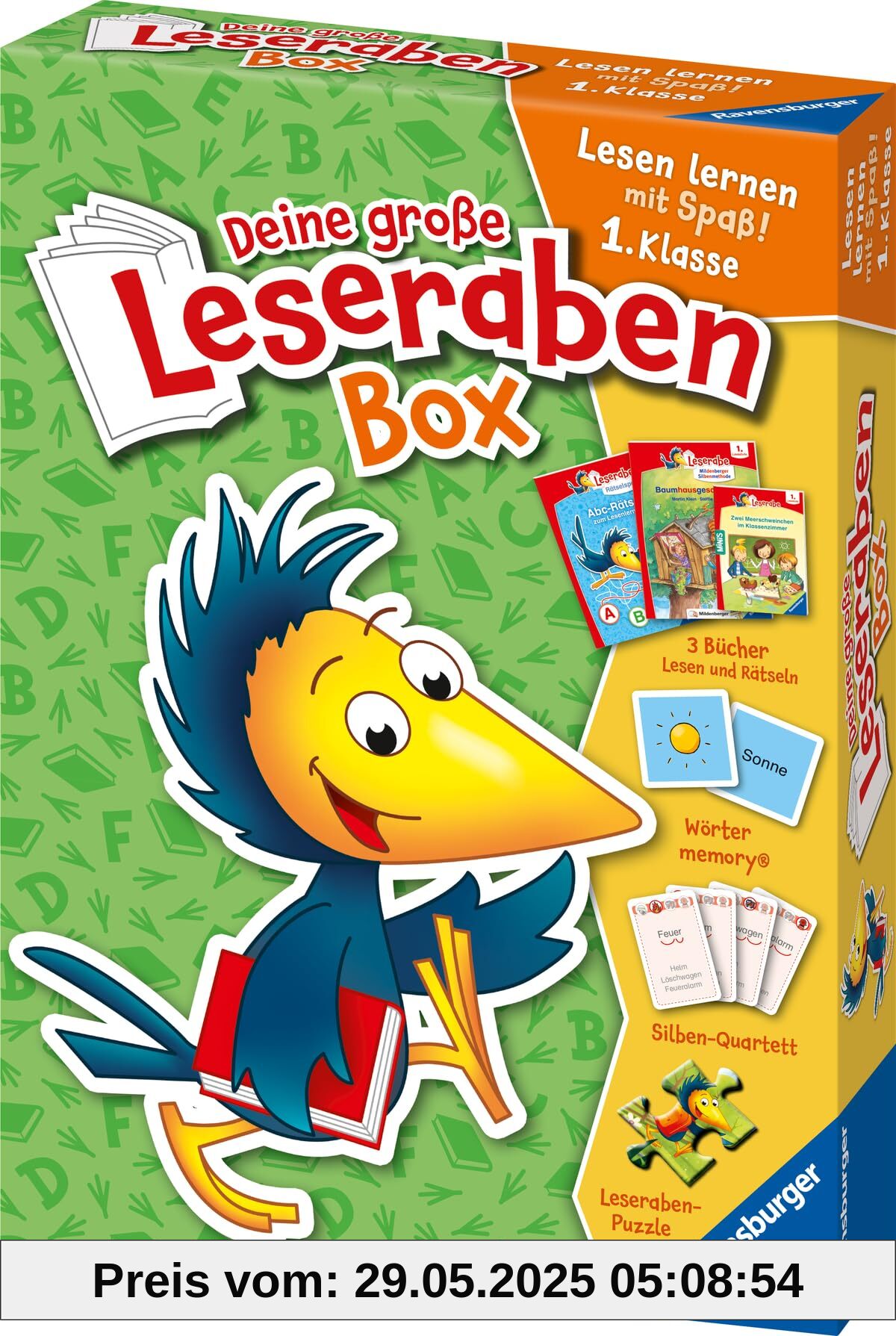 Deine große Leseraben-Box - lesen lernen mit Spaß 1. Klasse - Erstlesebücher, Spiele, Sticker und vieles mehr Deine große Leseraben-Box - lesen lernen mit Spaß 1. Klasse - Erstlesebücher, Spiele, Sticker und vieles mehr