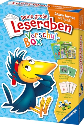 Deine große Leseraben Vorschul-Box - lesen lernen mit Spaß - Erstlesebücher, Spiele, Sticker und vieles mehr von Ravensburger Verlag GmbH
