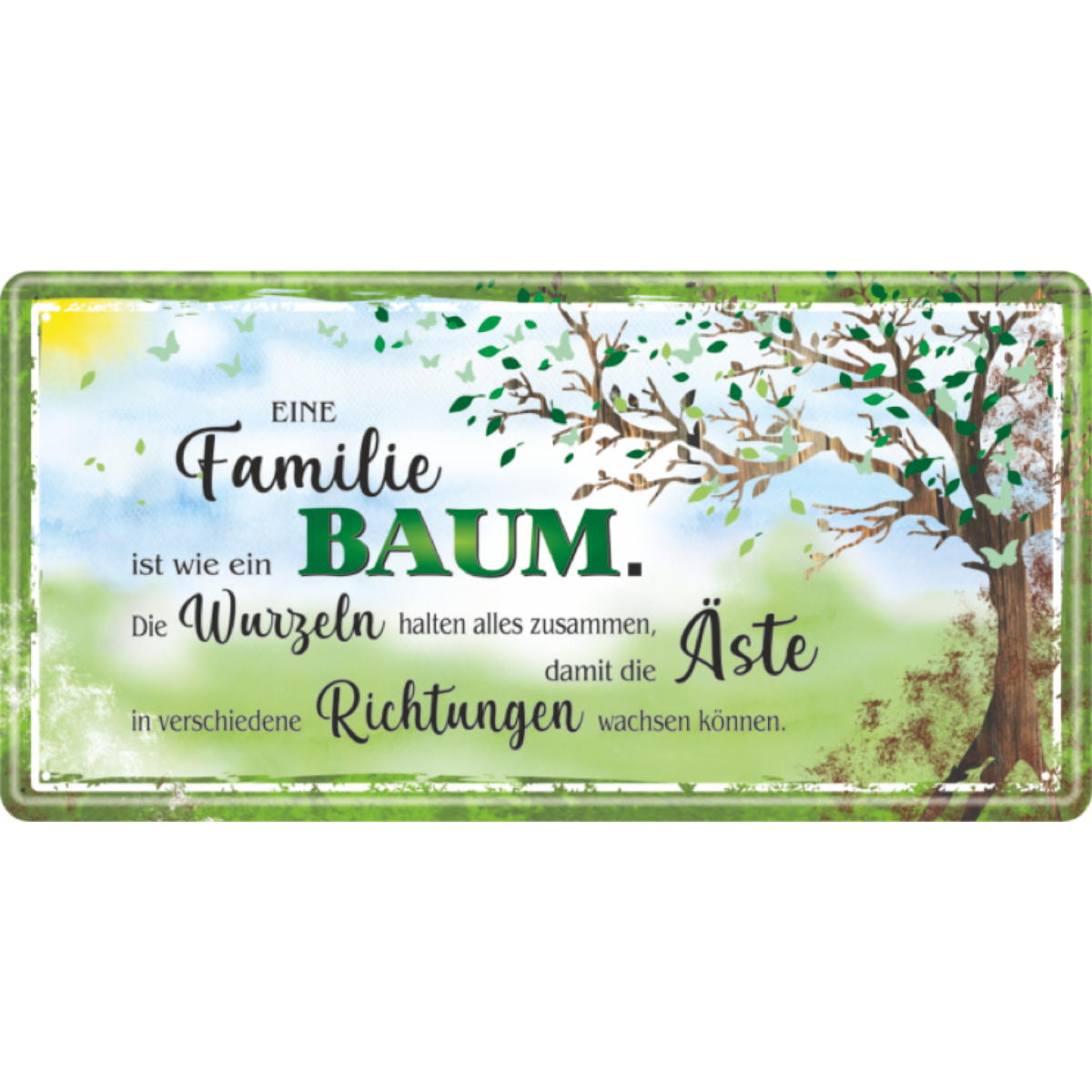 Deko-Schild »Eine Familie ist wie ein Baum« von Andrea Verlags GmbH