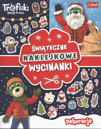 Dekoracje Trefliki ratują święta: Świąteczne naklejkowe wycinanki von TREFL Wydawnictwo