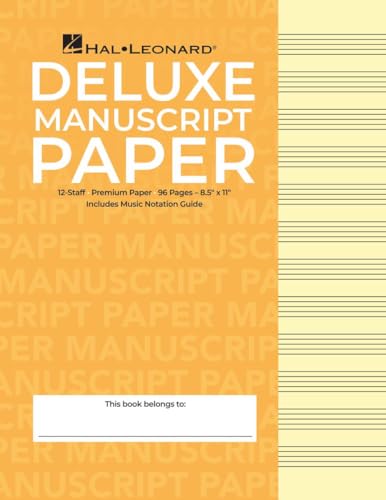 Deluxe Wirebound Super Premium Manuscript Paper (Gold Cover)