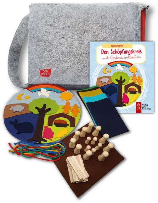 Den Schöpfungskreis mit Kindern entdecken - eine Erzähltasche mit Legematerial und Praxisbuch Den Schöpfungskreis mit Kindern entdecken - eine Erzähltasche mit Legematerial und Praxisbuch von Don Bosco Medien